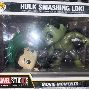 Hulk smashing Loki pop exclusive